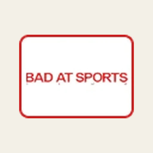 Bad at sports running club logo