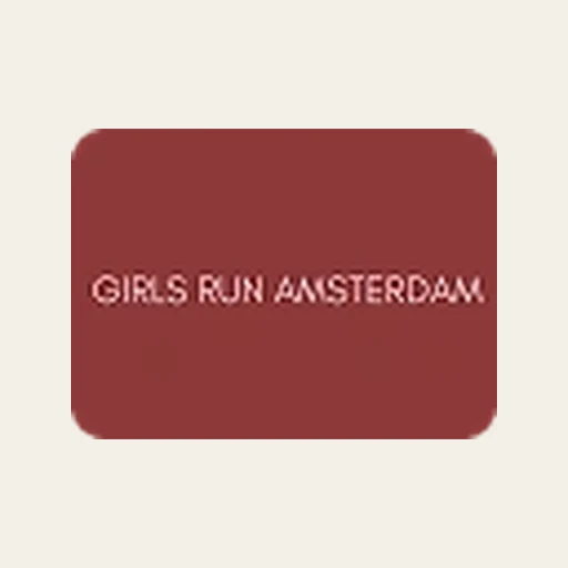 Girls Run Amsterdam ♡ running club logo