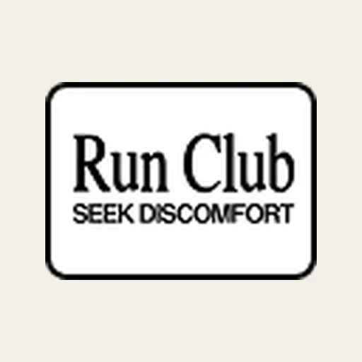 Seek Discomfort Run Club running club logo